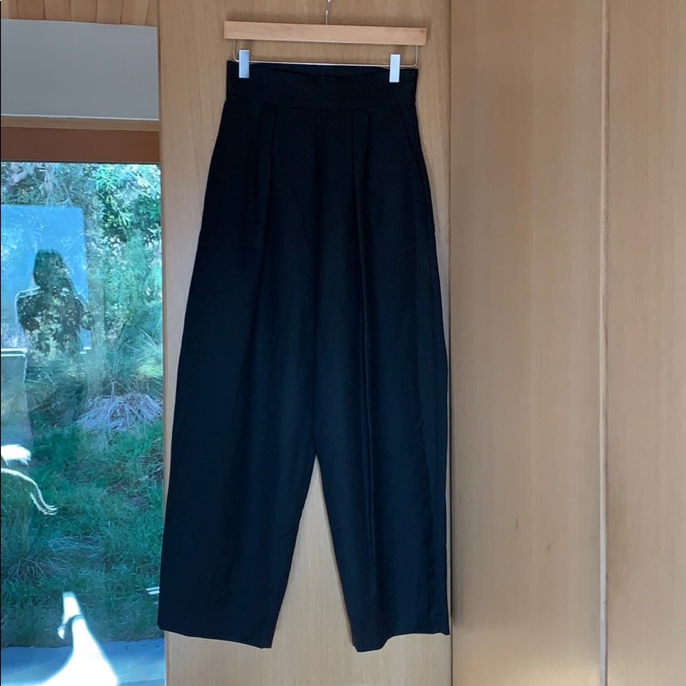 Wool High Waisted Dress Pants (cropped)